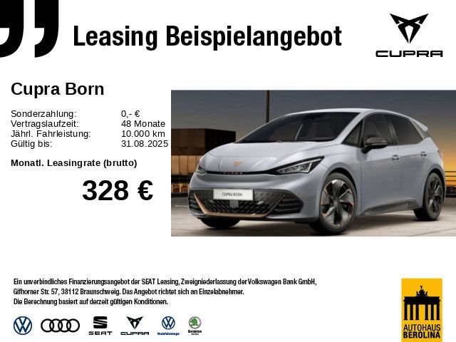 Vorschaubild: CUPRA Born Edition Dynamic 60 kWh *ACC*NAV*R-CAM*SHZ* (Fahrzeug-Nr. 246987)