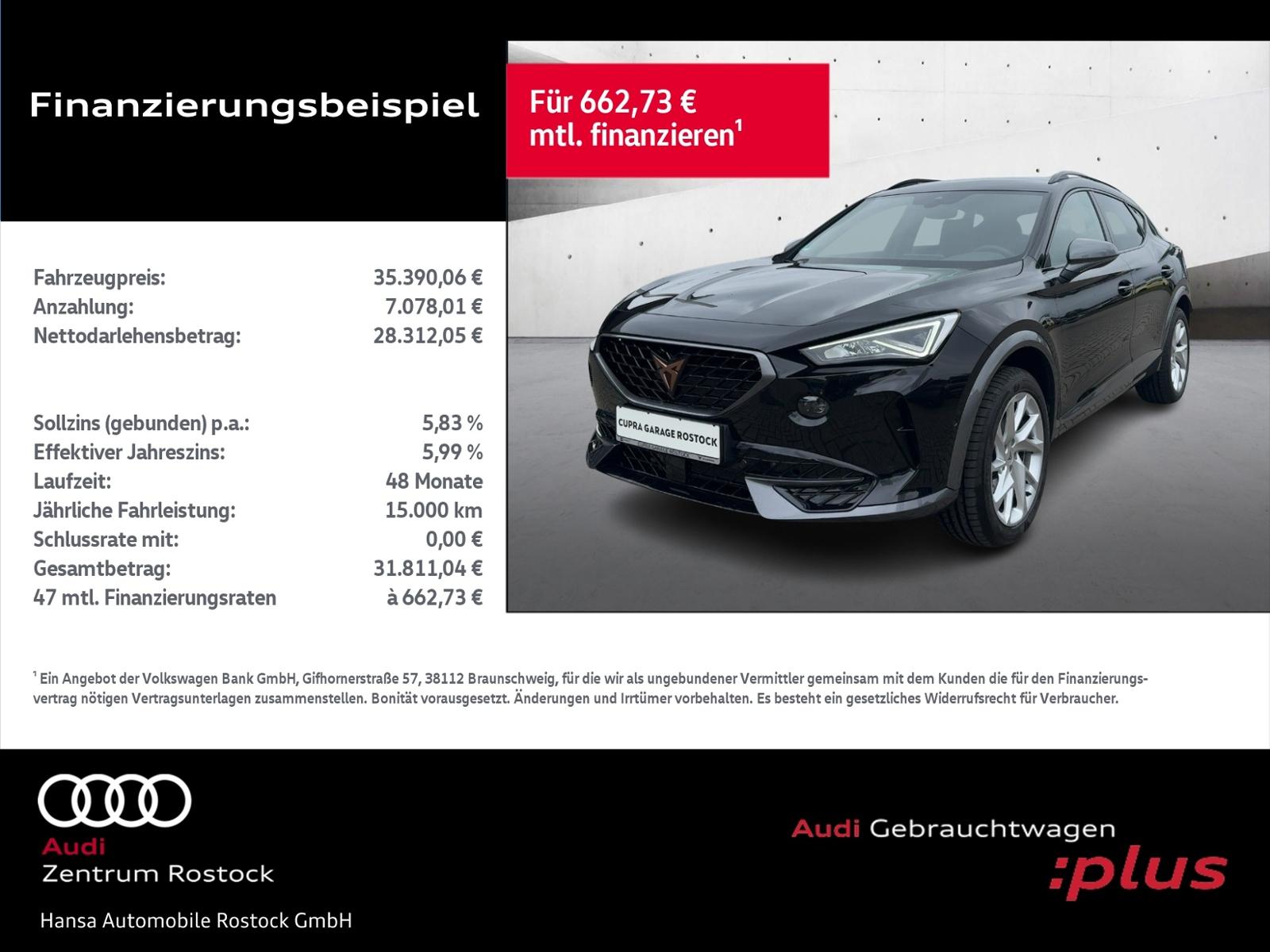 Cupra Formentor 2.0 TDI 4Drive+LED+SHZ+FULL-LINK+3-ZON