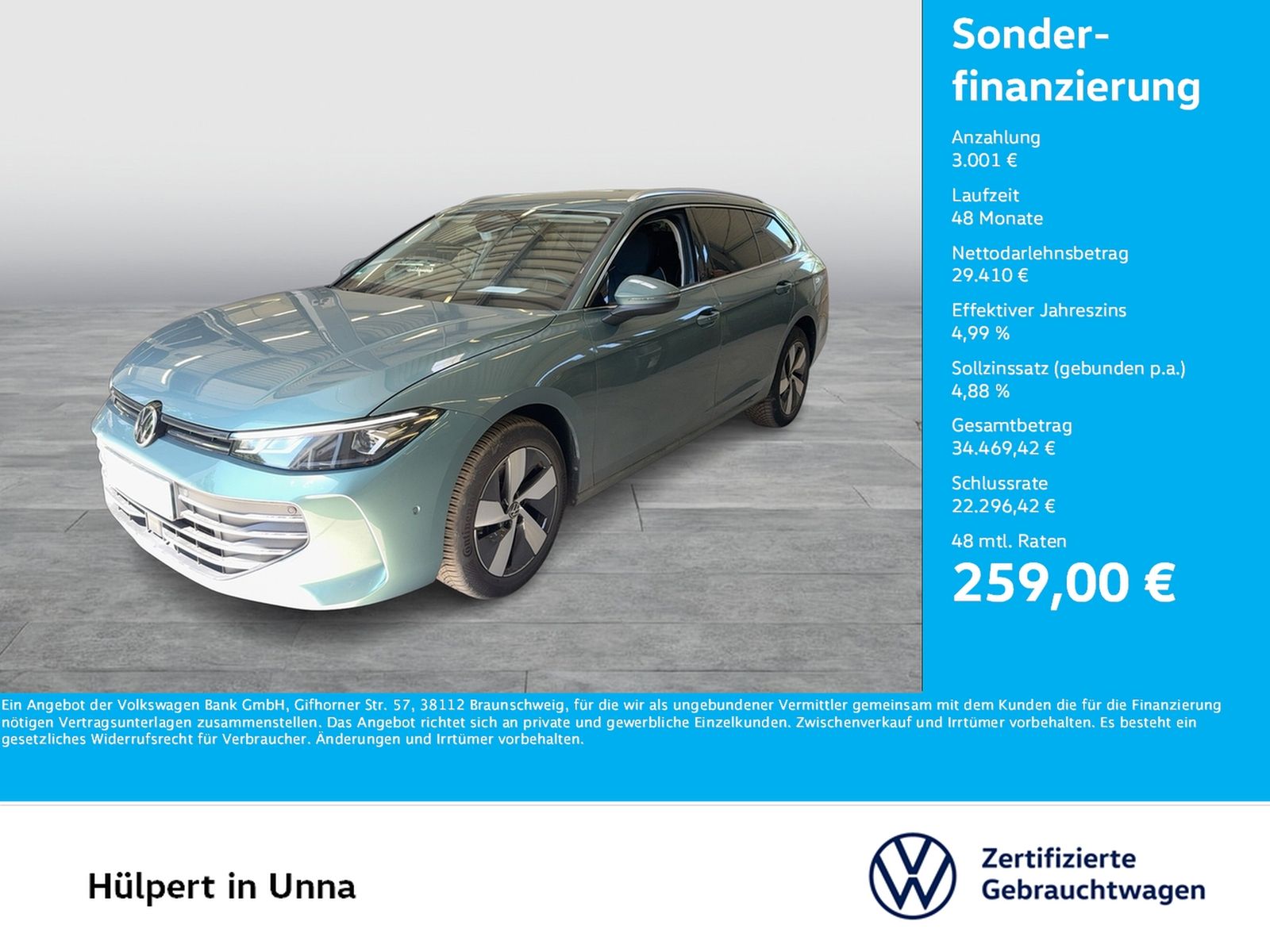 Volkswagen Passat Variant 2.0 BUSINESS CAM ACC EKLAPPE NAVI