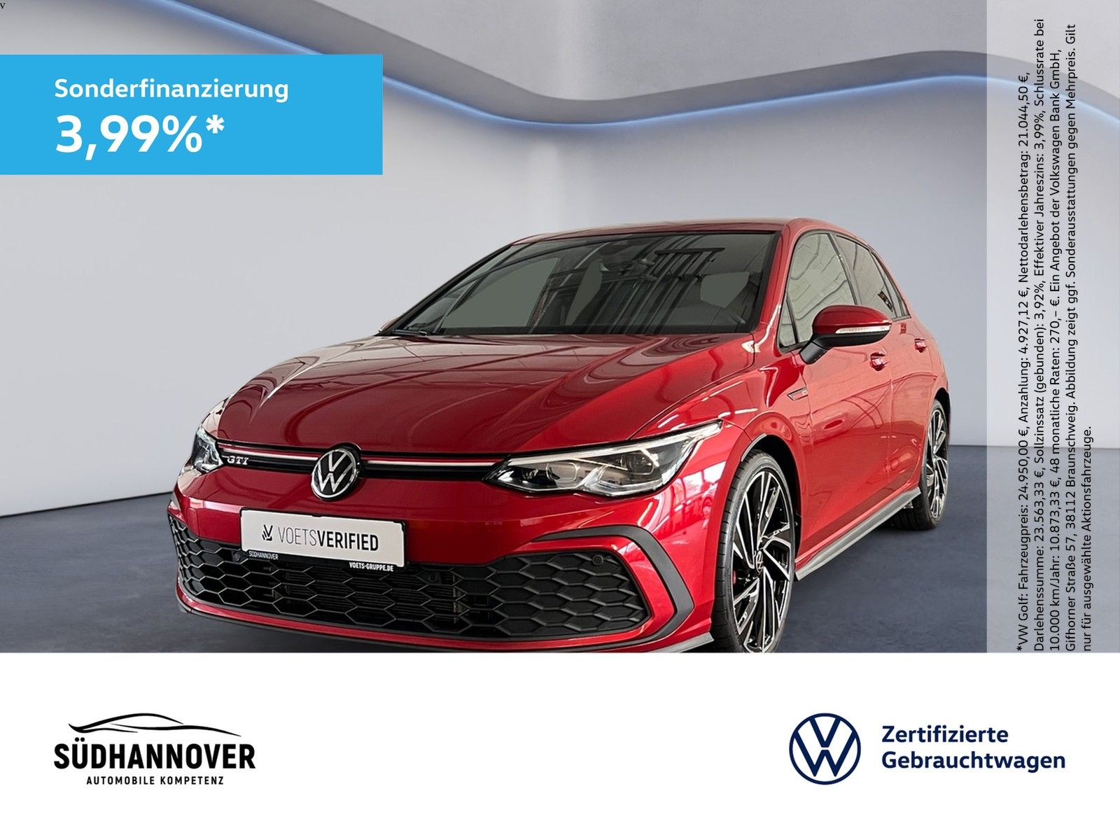 Volkswagen Golf VIII GTI 2.0 TSI DSG LED+RearView+Navi