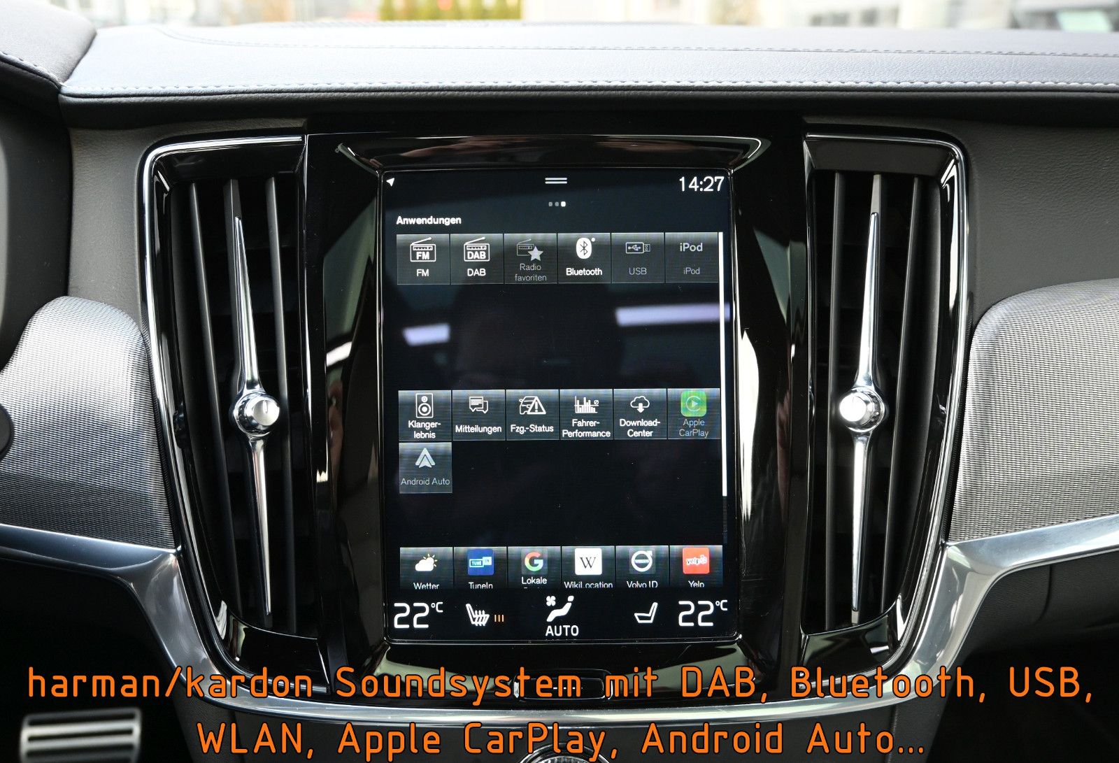 Fahrzeugabbildung Volvo V90 T8 AWD Rech R-DESIGN °ACC°AHK°FOUR-C°360°HUD