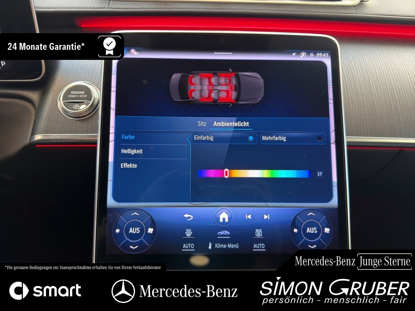 Fahrzeugabbildung Mercedes-Benz S 580 4M Lang AMG Exklusiv Chauffeur Executive