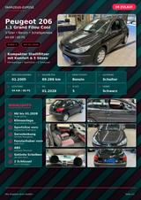 Peugeot 206 1.1 Grand Filou Cool 1.Hand Klima - Peugeot 206: Grand Filou