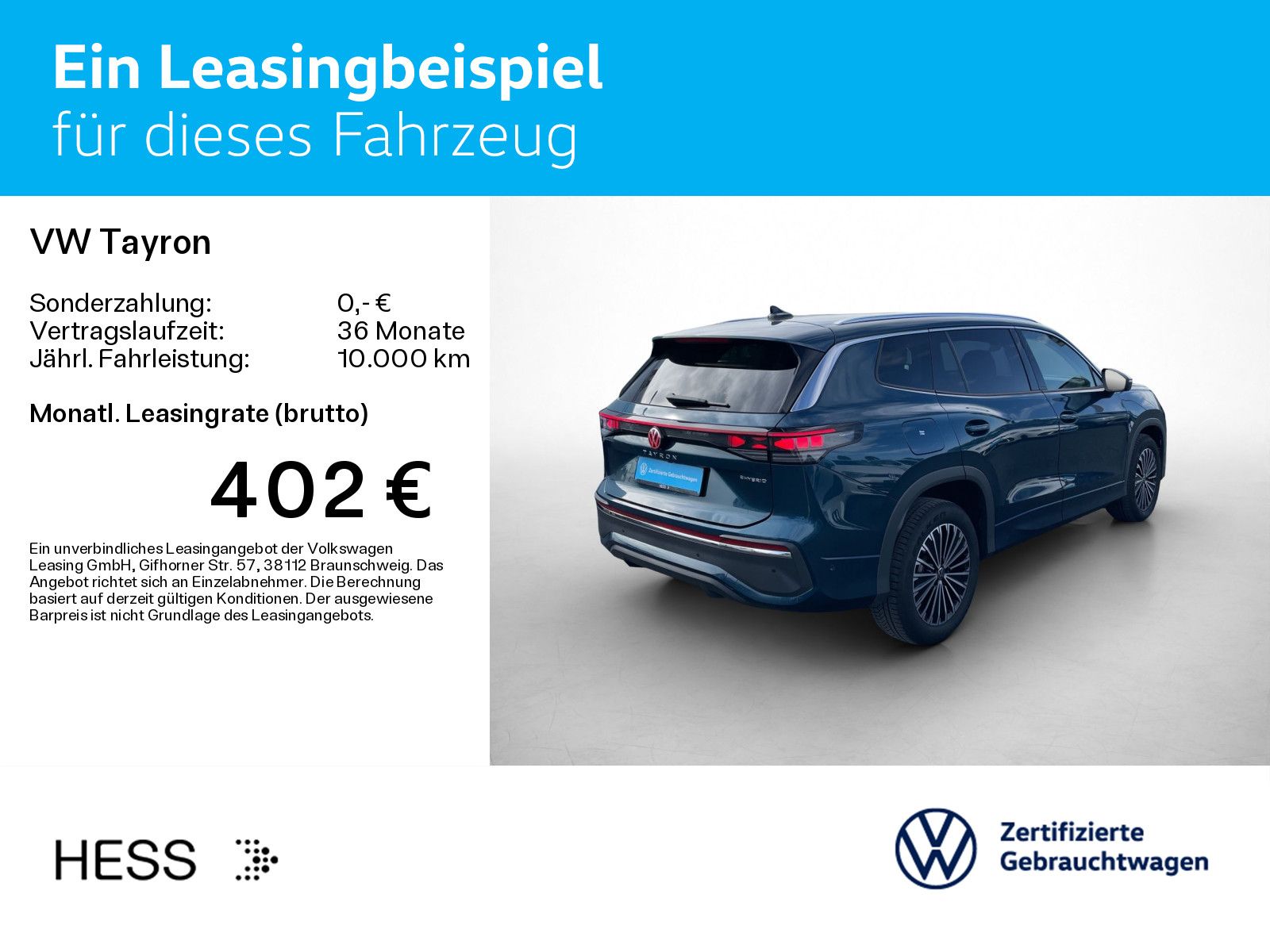 Volkswagen Tayron 1.5 e-Hybrid DSG ELEGANCE IQ.LIGHT AHK KA foto 3