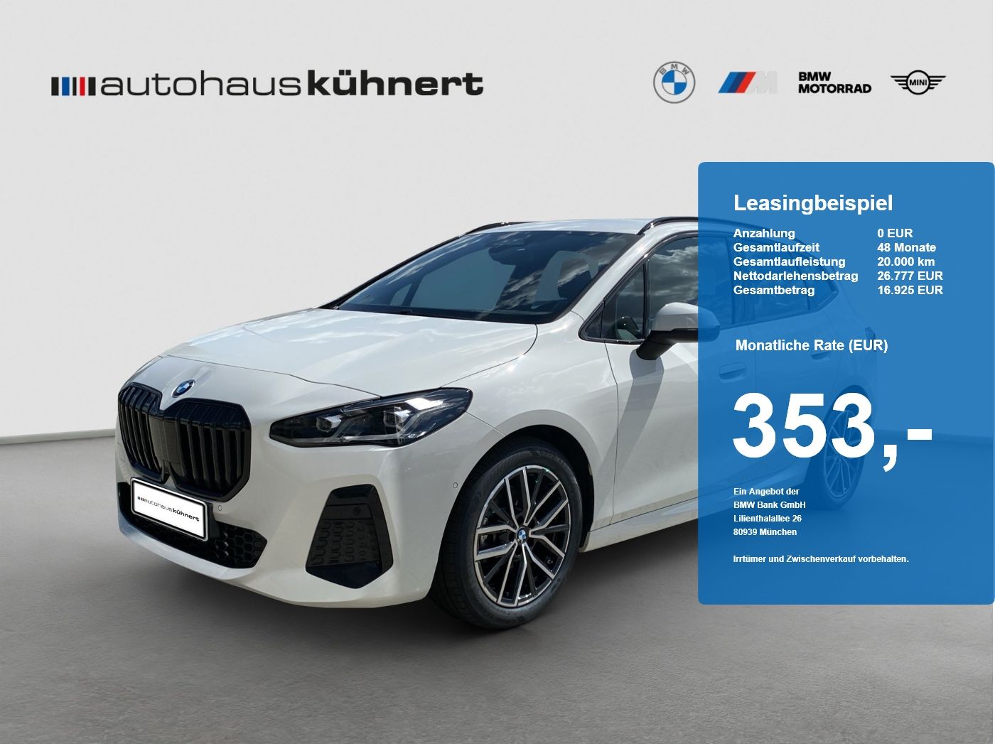 BMW 220i Active Tourer M-Sport ACC SpurAss ad.Fw foto 1