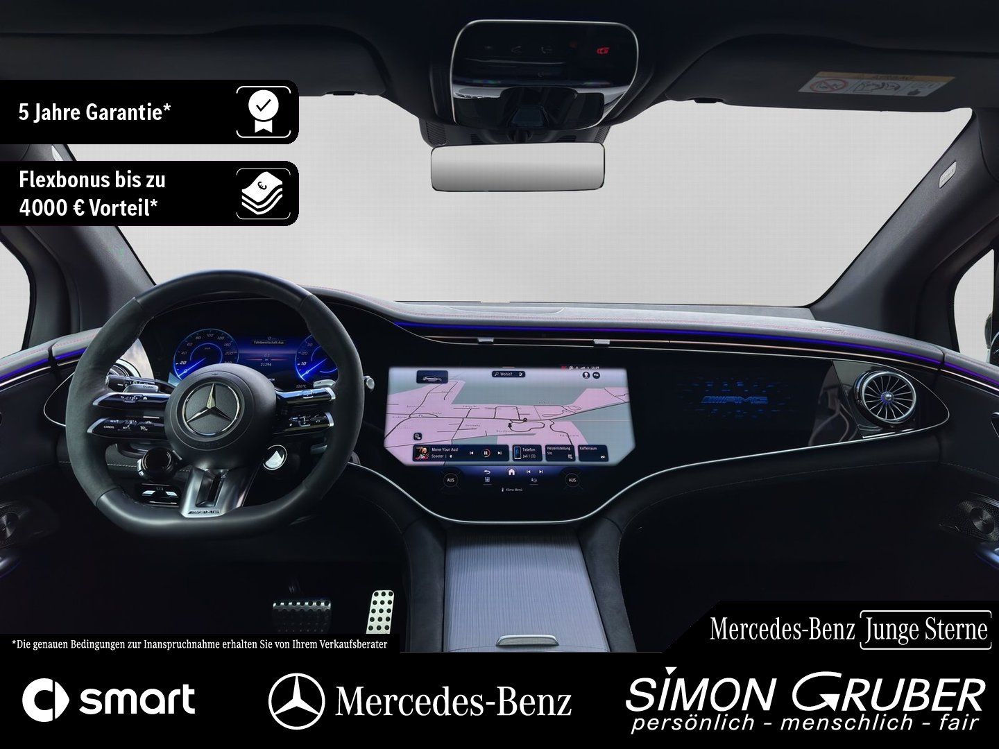 Fahrzeugabbildung Mercedes-Benz EQE 43 4M SUV AMG Night I+II HUD Hyper AHK