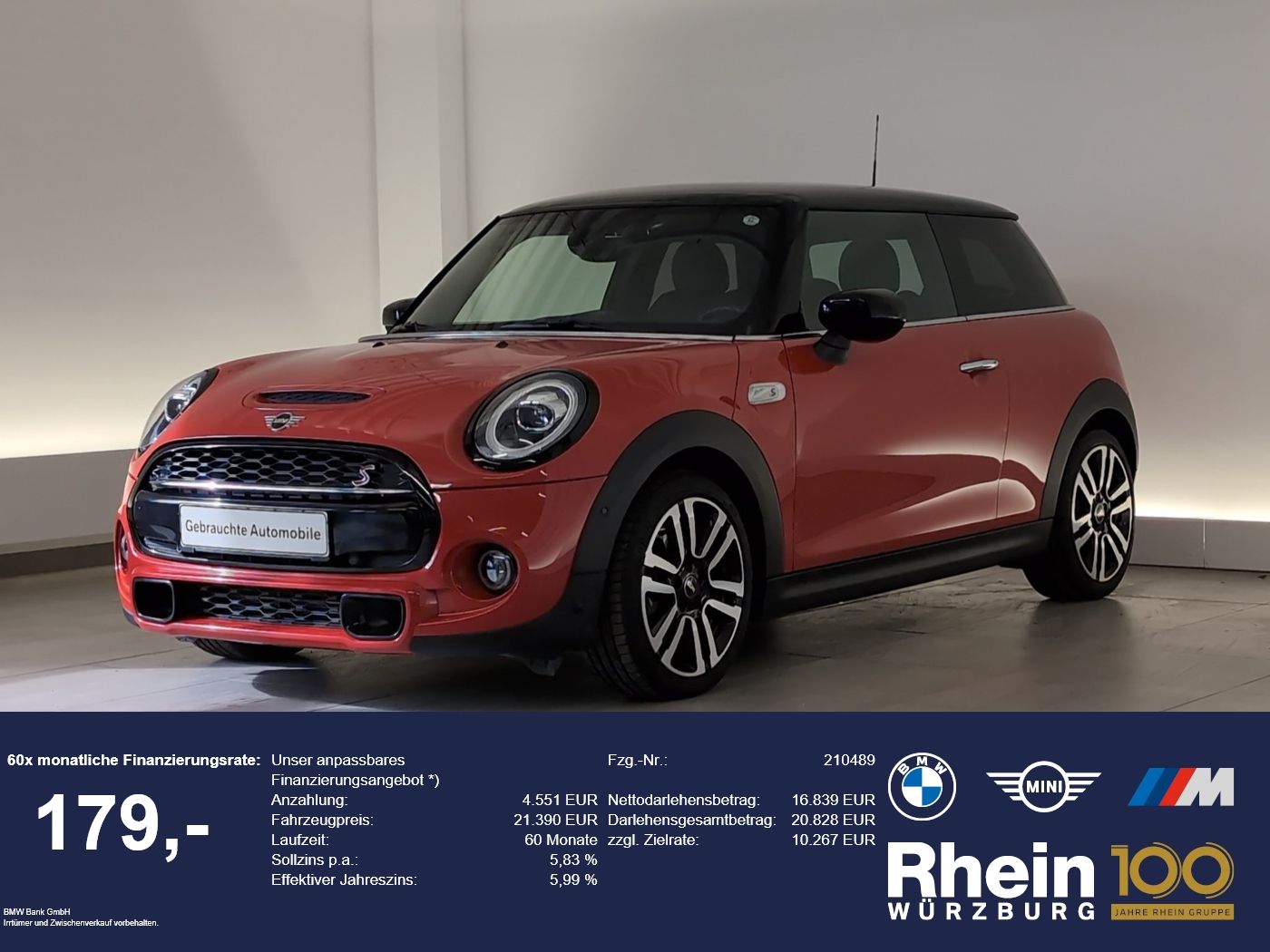 MINI Cooper S 3-Türer Navi/LED/RFK/SHZ/Apple/PDC v+h