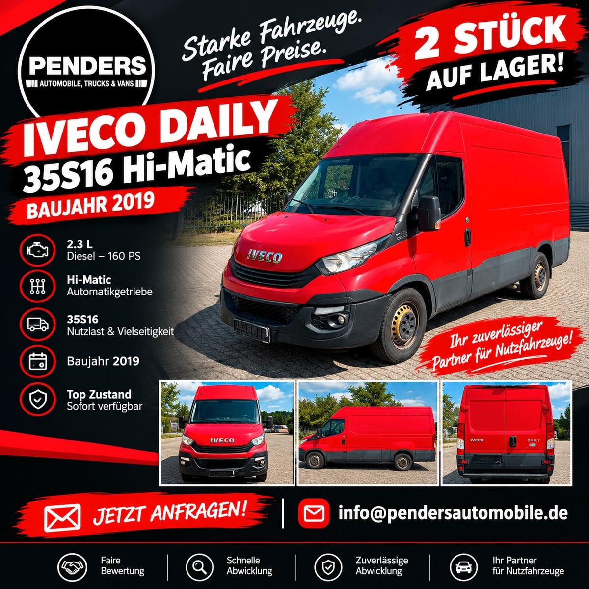 Iveco Daily 35S16 Hi-Matic Kastenwagen L2H2*2 Stück*