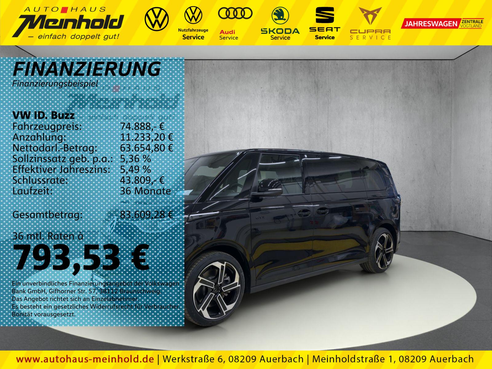 Volkswagen ID.Buzz GTX LR 4M, el. Heckklappe, 21", AHK, 7-S