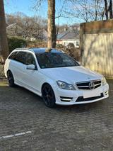 Mercedes-Benz C 350 CDI T AMG PAKET V6 STANDHEIZUNG PANO AHK  - weiße Mercedes-Benz C 350