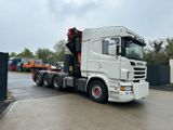 Scania R730 8x4 V8 SZM Kran 43m +JIB +Seilwinde Frontab - Dreiseitenkipper