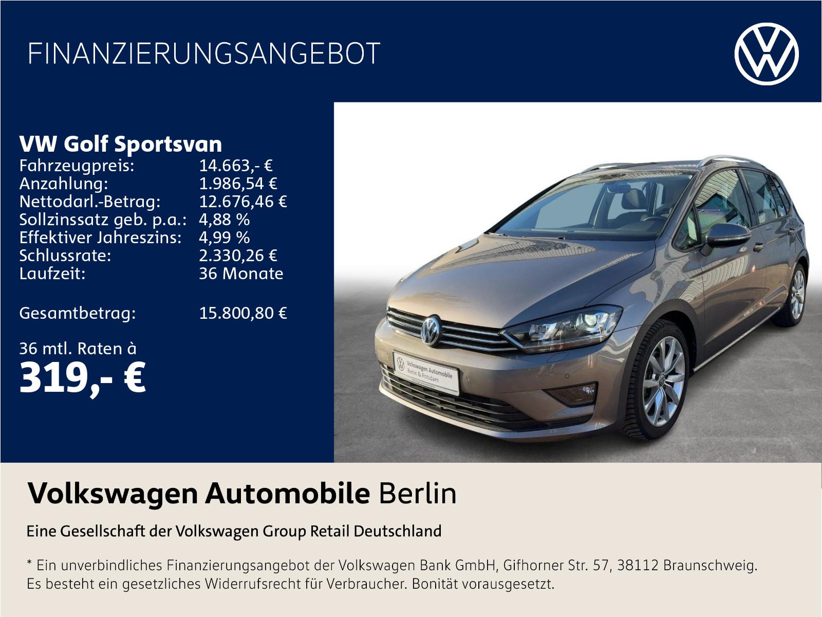 Volkswagen Golf VII Sportsvan 1.4 TSI Comfortline SHZ PDC