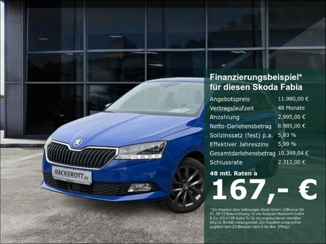 Skoda Fabia Combi 1.0 TSI  Soleil PDC AHK ACC Klimaa.