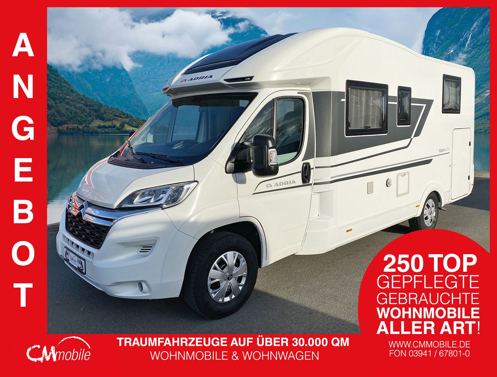 Adria
 Matrix 600 SL Axess - Hub&Einzelbetten - Garage
