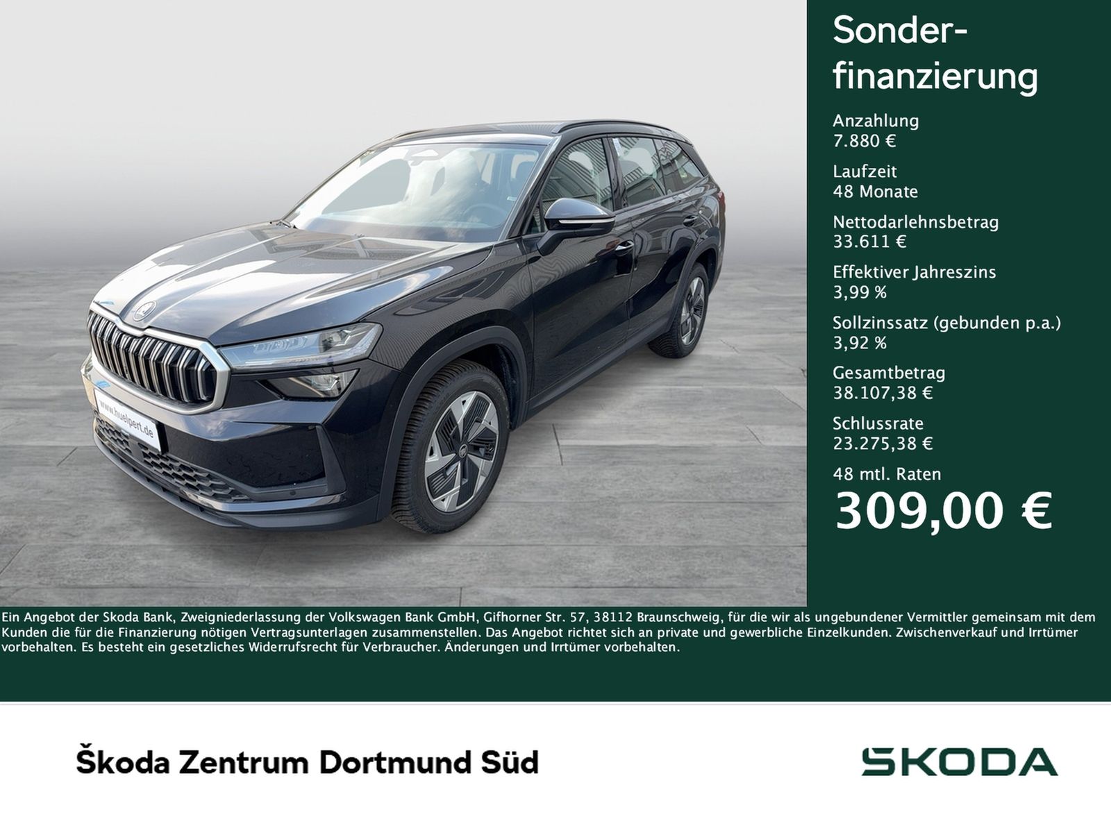 Skoda Kodiaq 2.0 SELECTION 4X4 7SITZE AHK CAM ACC LM18