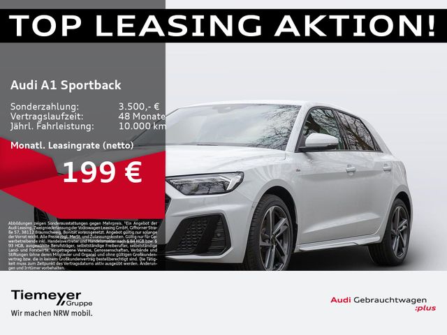 Audi A1 Sportback 30 TFSI 2x S LINE LED NAVI+ BLACK-O