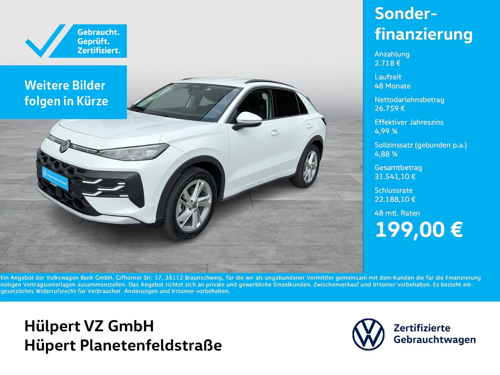 Volkswagen T-Roc 1.5 eTSI LIFE NEUES MODELL CAM LM18 NAVI foto 1