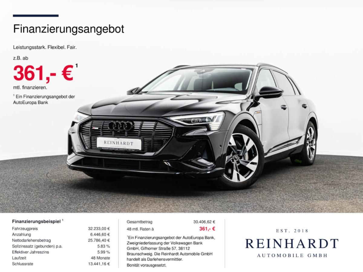 Audi E-TRON 55 S LINE ALL-BLACK ACC/MATRIX/SHZ./360°