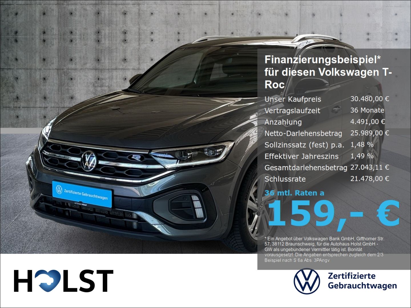 Volkswagen T-Roc 1.5TSI DSG R-Line AHK RüFaKa NAVI GJR ACC foto 1