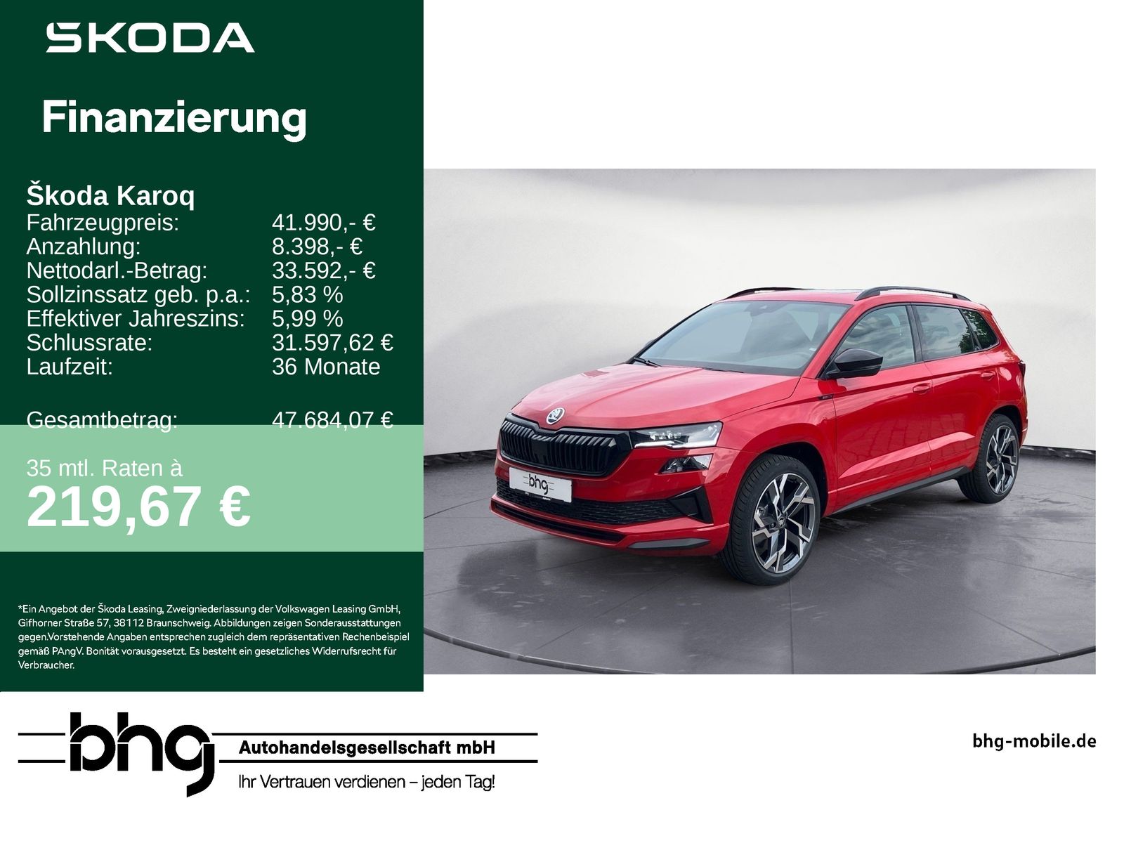 Skoda Karoq Sportline 2,0 TSI 7-Gang-DSG 4x4