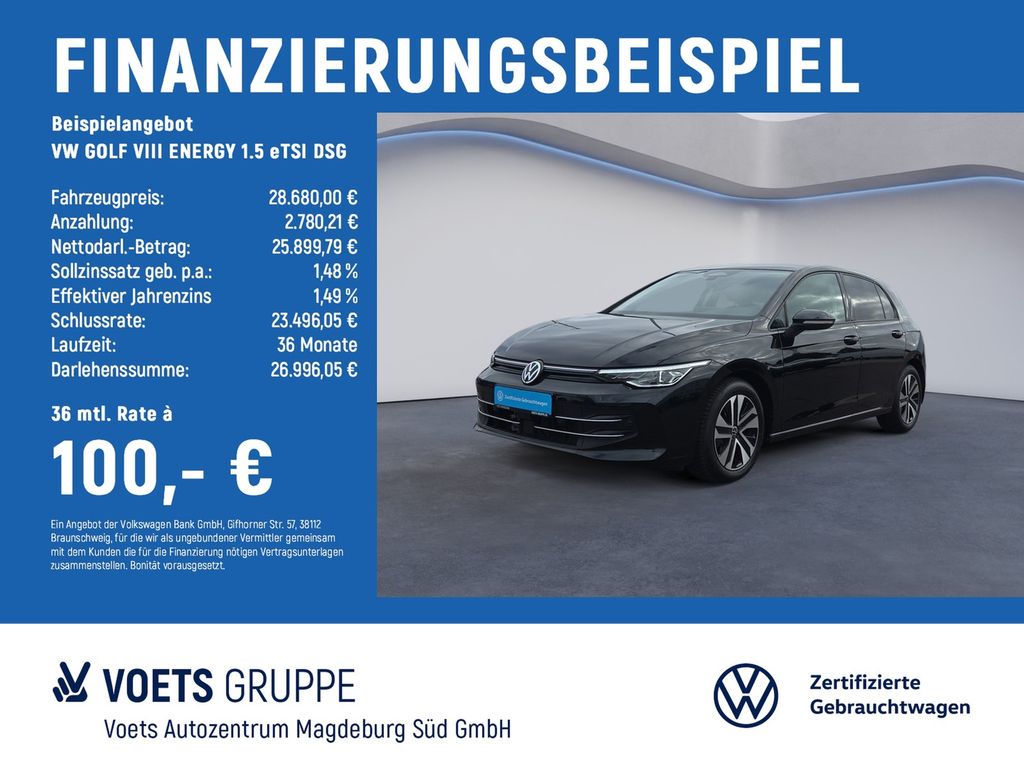 GOLF VIII ENERGY 1.5 eTSI DSG IQ-LIGHT+NAVI+AHK