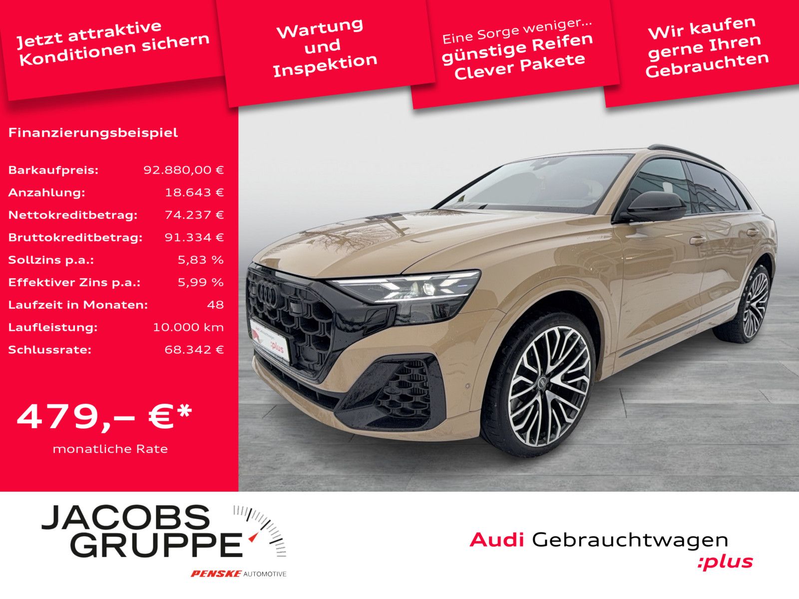 AUDI SQ8 TFSI Black+/Laser/Night/Pano/STHZ/HuD/AHK/36