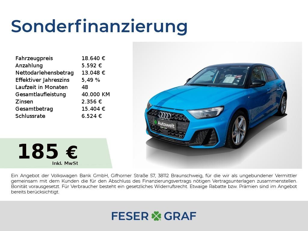 AUDI A1 Sportback 30 TFSI S line S tronic LED Sitzhei