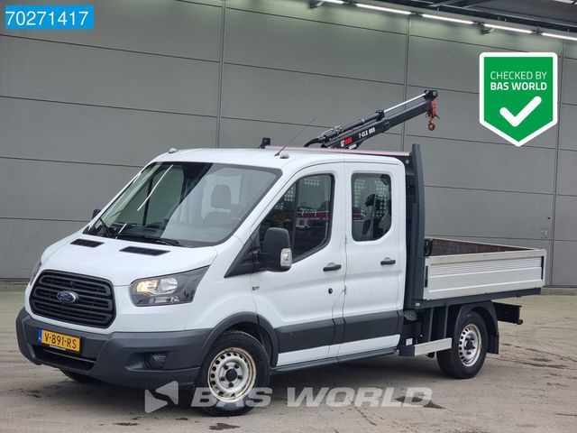 Ford Transit Open laadbak Hiab 009B-1 T kraan Euro6 K