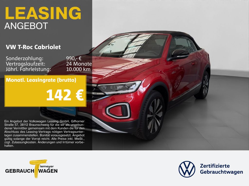 T-Roc Cabrio 1.0 TSI GOAL KAMERA NAVI SITZHZ