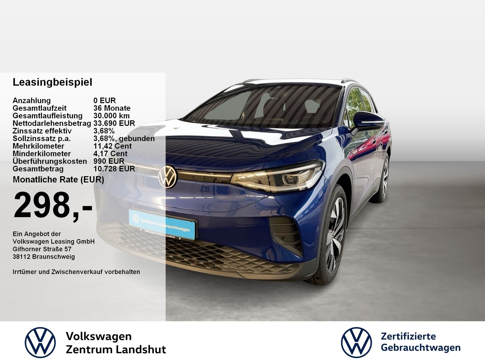 Volkswagen ID.4 Pro Performance Matrix ACC AHK AUT LM