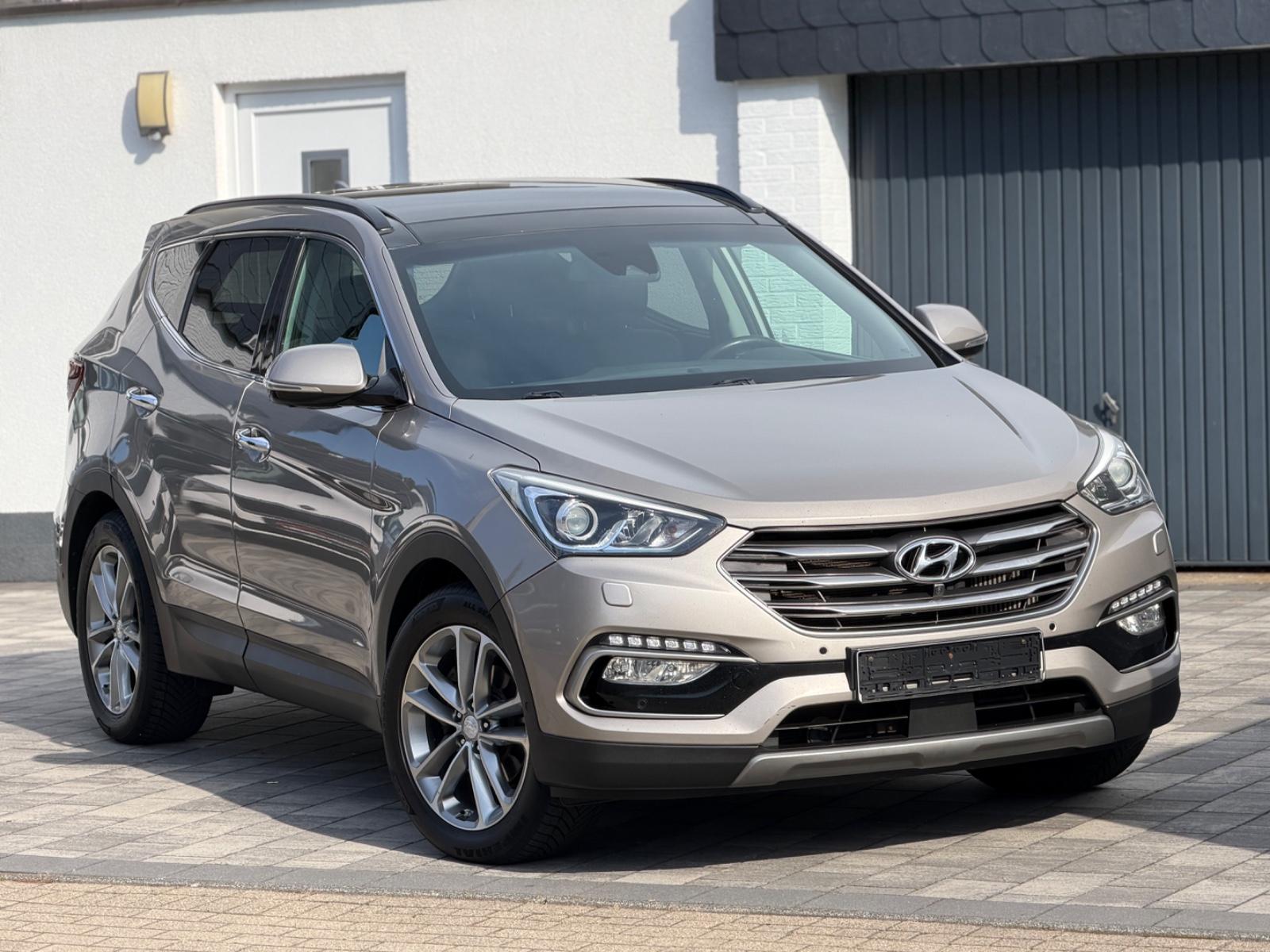 Hyundai Santa Fe blue Premium 4WD/Pano/Totwinkel/Kamera/