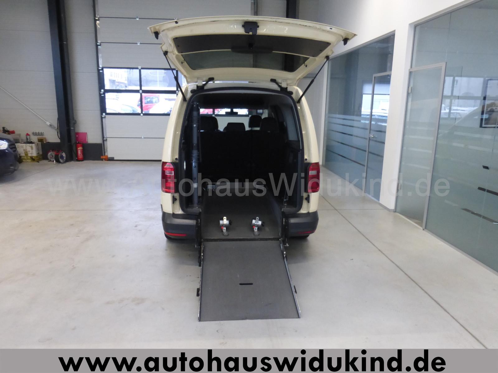 Volkswagen Caddy Maxi Aut. Behindertenger.Rampe Rollst. AMF