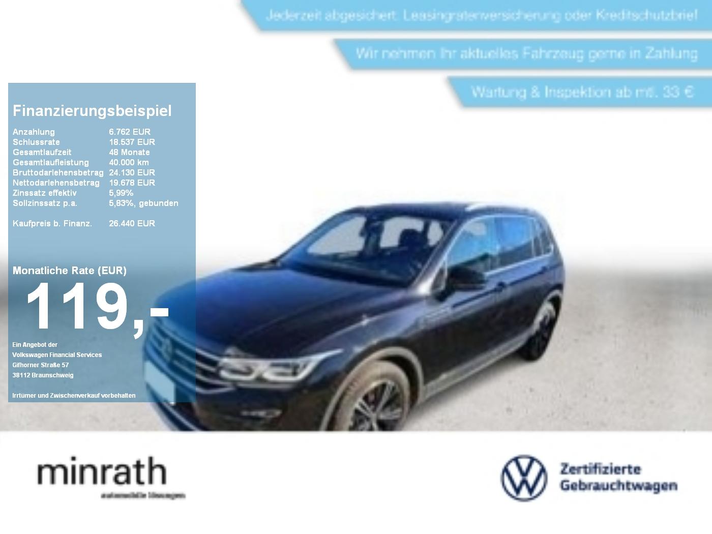 Volkswagen Tiguan Elegance 2.0 TDI DSG MATRIX+AHK+PANO+RFK