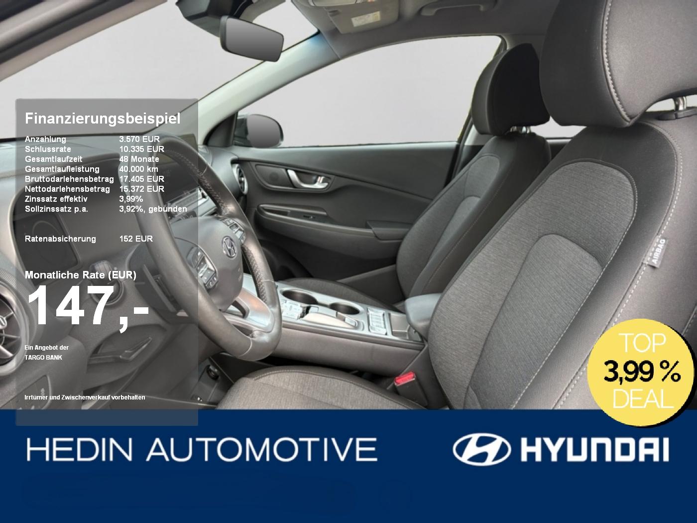 Hyundai Kona EV 100kW 2WD Edition 30+ 22KW|SHZ|TEMP|KAM