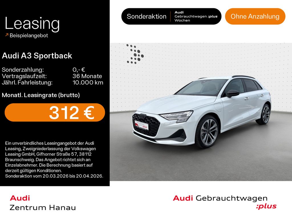 Audi A3 Sportback 40 TFSIe advanced*NAVI-PLUS*LED*KAM