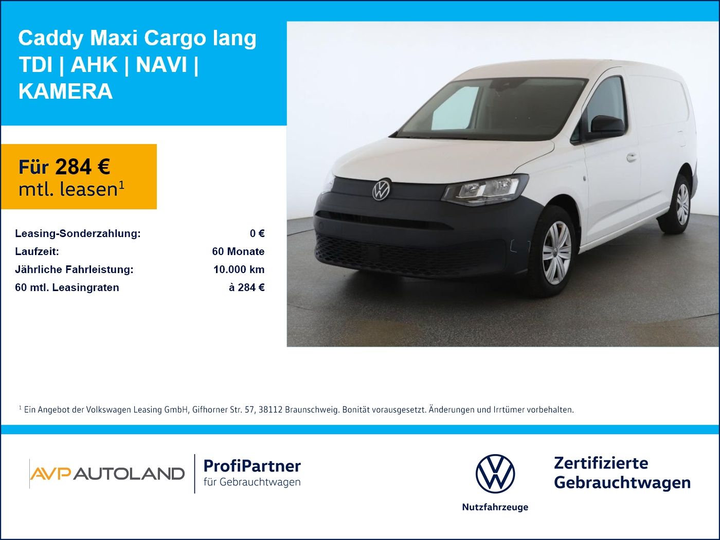 Volkswagen Caddy Maxi Cargo lang TDI | AHK | NAVI | KAMERA