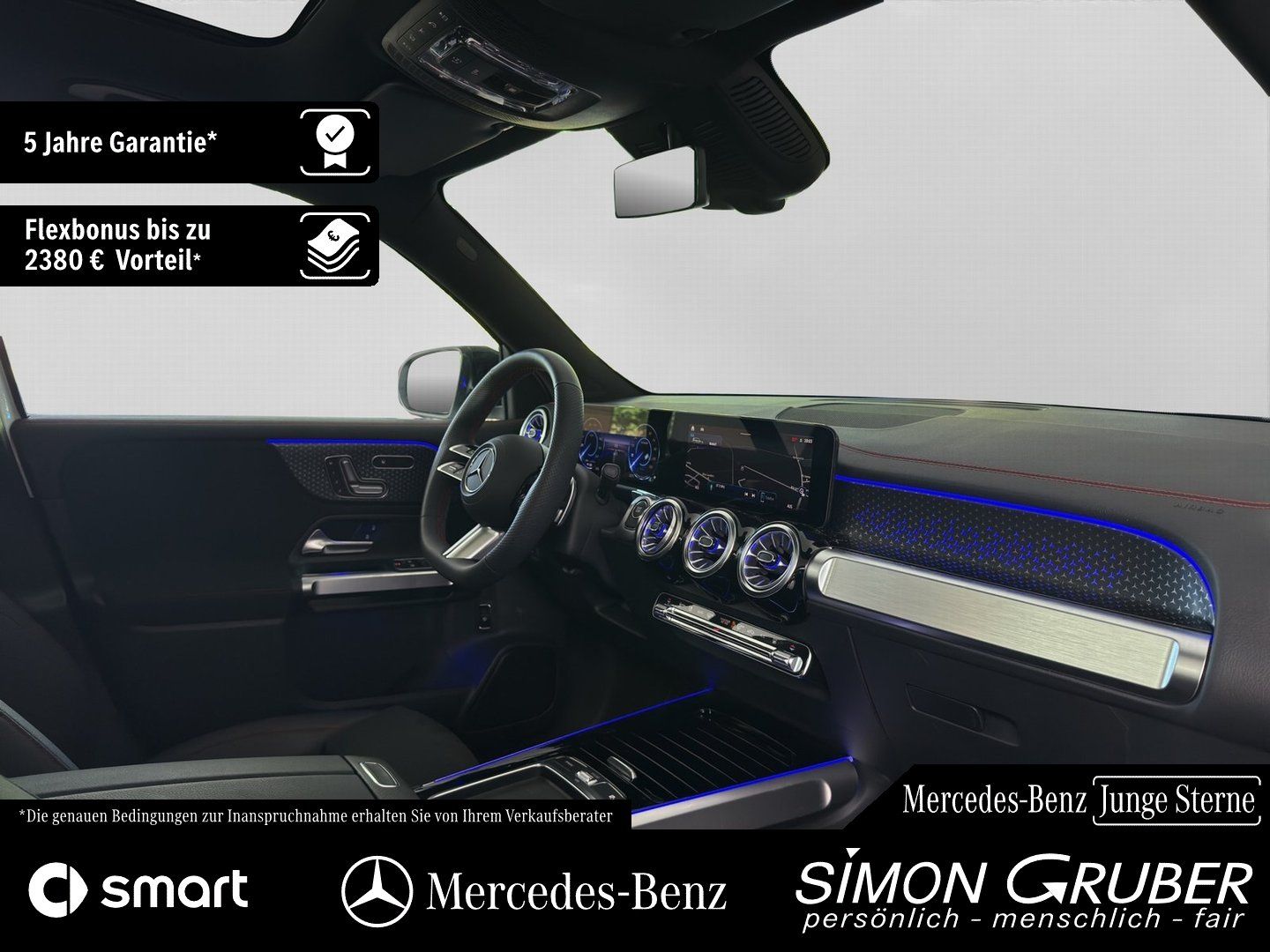 Fahrzeugabbildung Mercedes-Benz EQB 300 4M AMG Pano Fahrassist 7Sitze Mod 2026