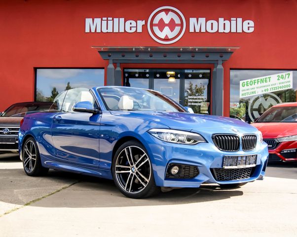 BMW 220 d Cabrio M Sport Estoril NAVI LED KAMERA AHK