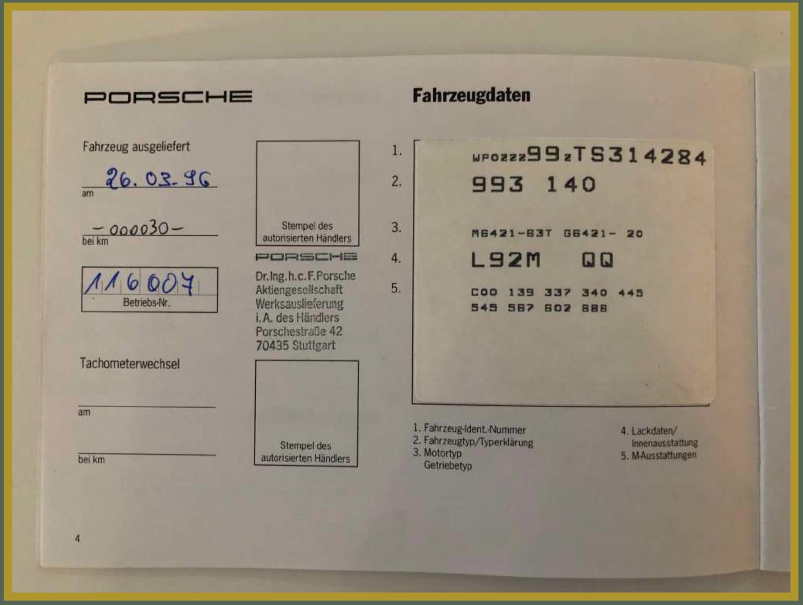 Porsche 911 993 Carrera 4S-RED LEATHER- ALL SERVICES