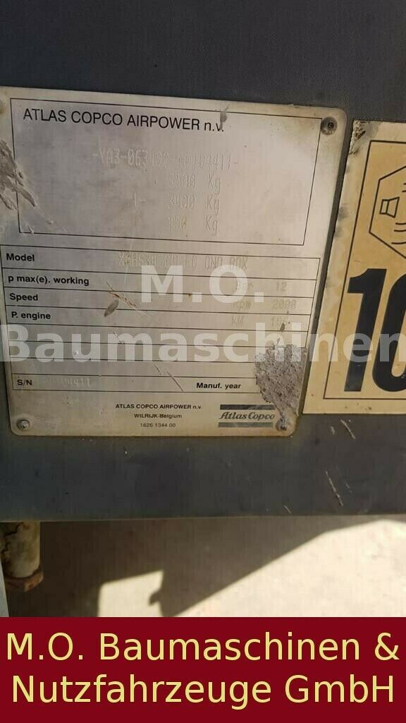 Fahrzeugabbildung Atlas Copco XAHS 347 / 12 Bar / Kompressor