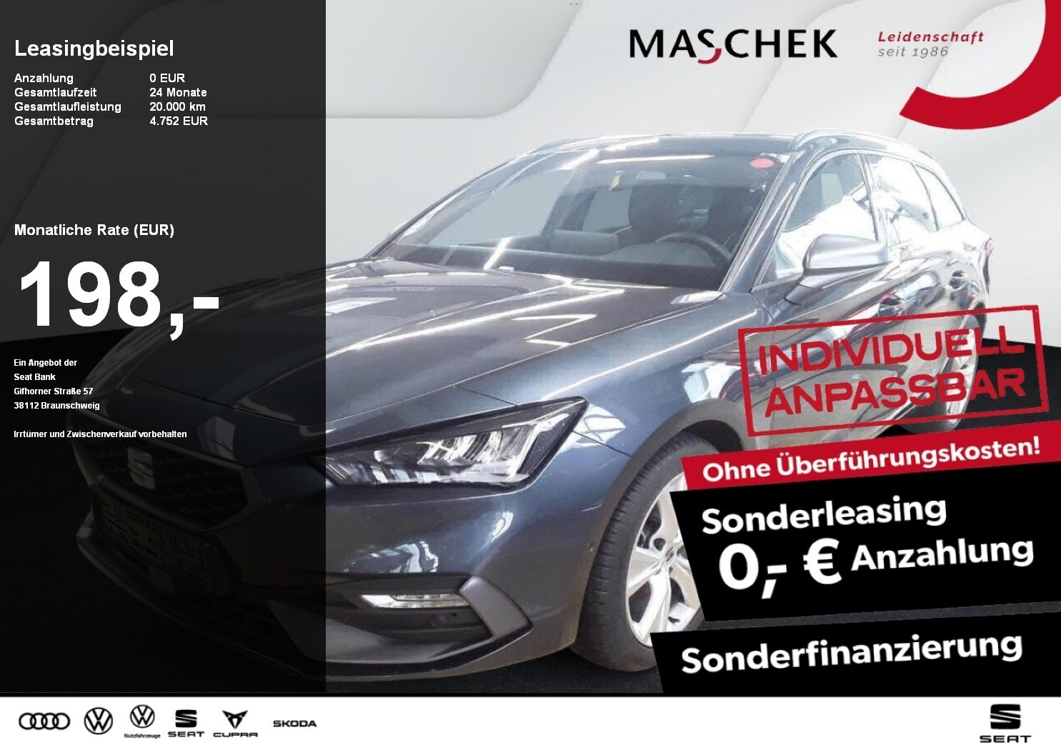 Seat Leon ST FR 1.5 eTSI DSG RearView Sitzh. ACC Mirr