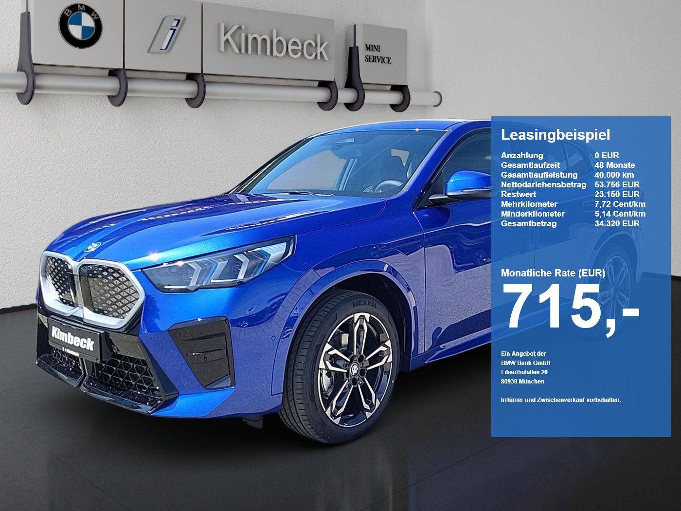 BMW iX2 eDrive20 M SPORT LED ACC ParkAss AHK Lenkhzg