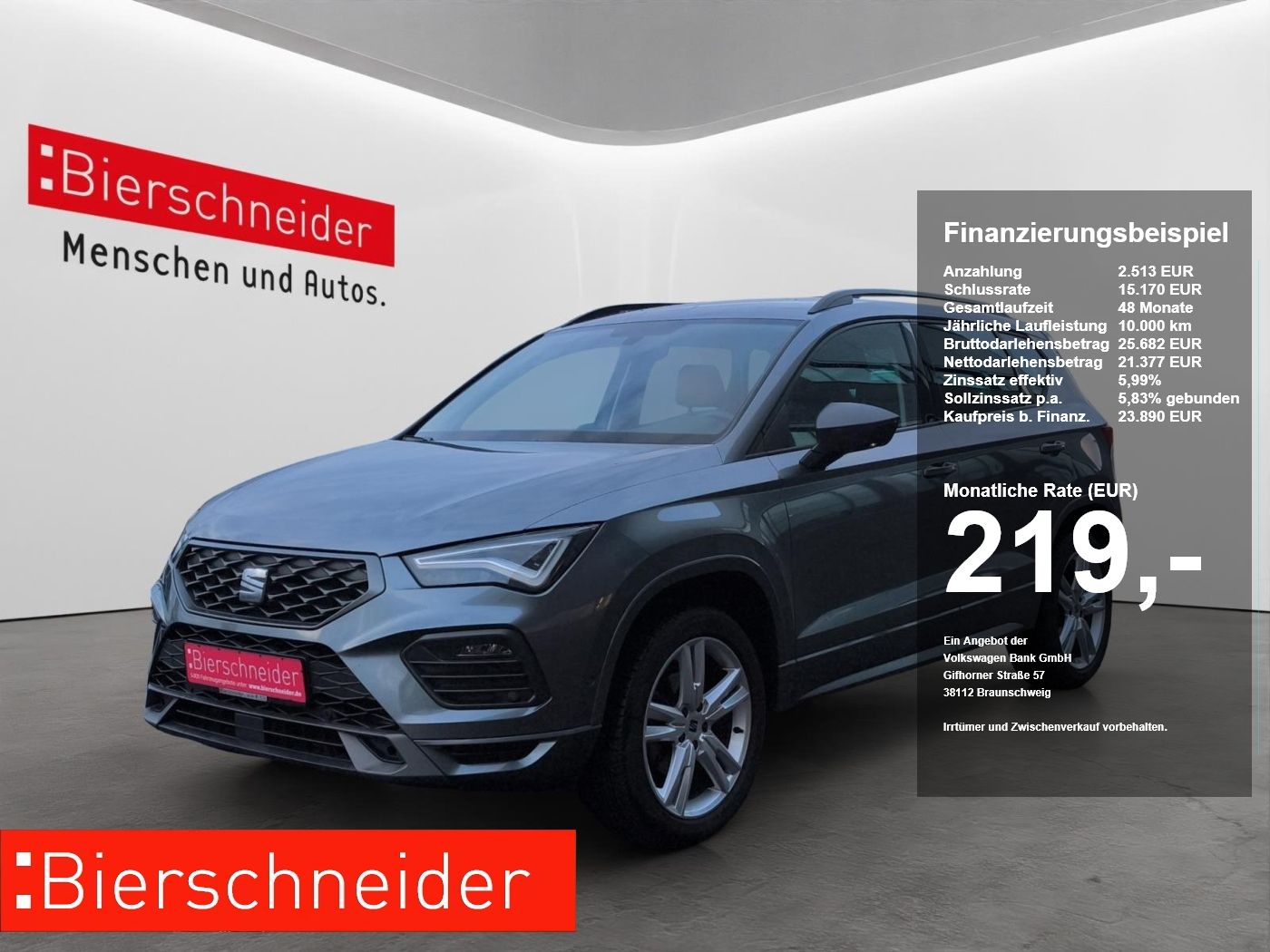 Seat Ateca 1.5 TSI FR LED+18+KAMERA+Sitzheizung+PARKL