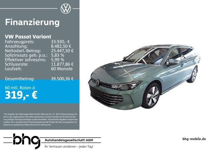 Volkswagen Passat Variant 2.0TDI DSG Business Standhzg Lede