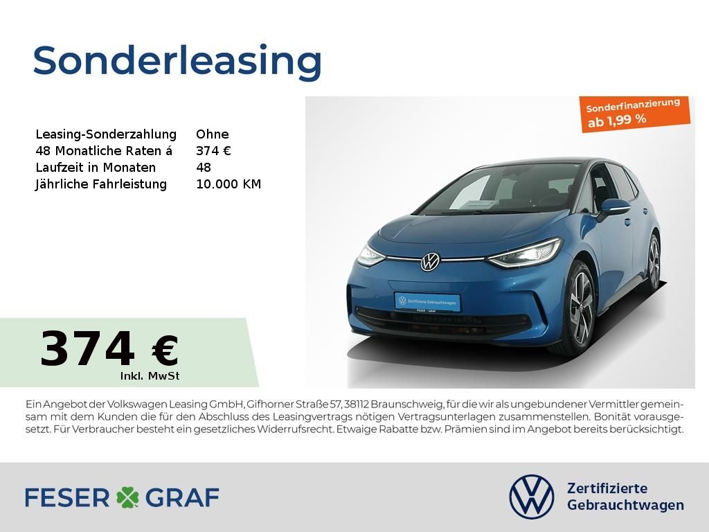 VW ID.3 Pro Navi Pano LED SiHz ACC V-Cockpit 19"