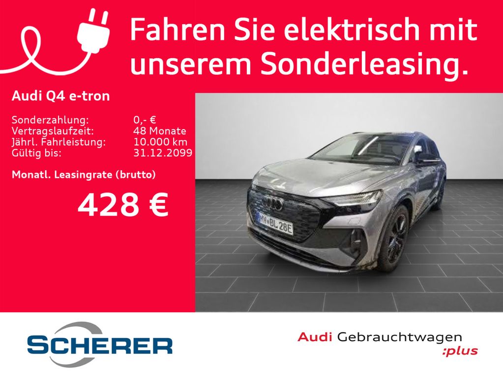 Audi Q4 40 e-tron 2x S line SOH:100% PANO AHK NAVI B&