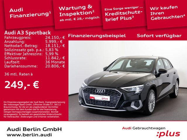 Audi A3 Sportback TFSI e Advanced 40 e S tr. PDC LED