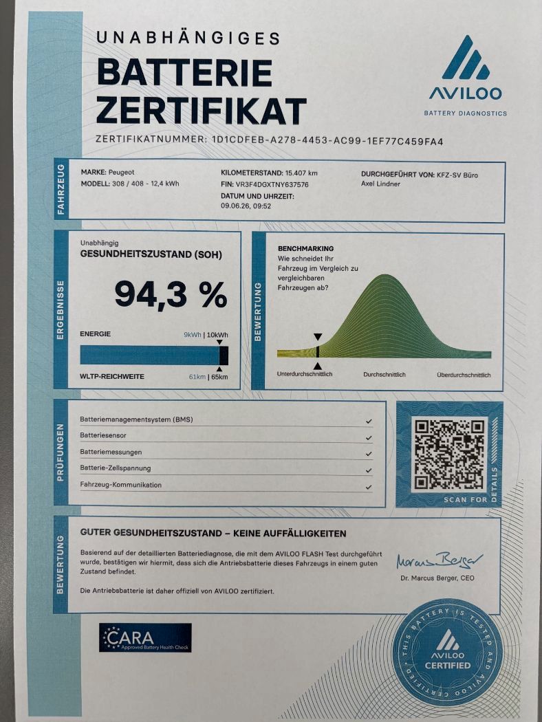 Fahrzeugabbildung Peugeot 308 SW Allure Hybrid 180 Automatik Navi DAB