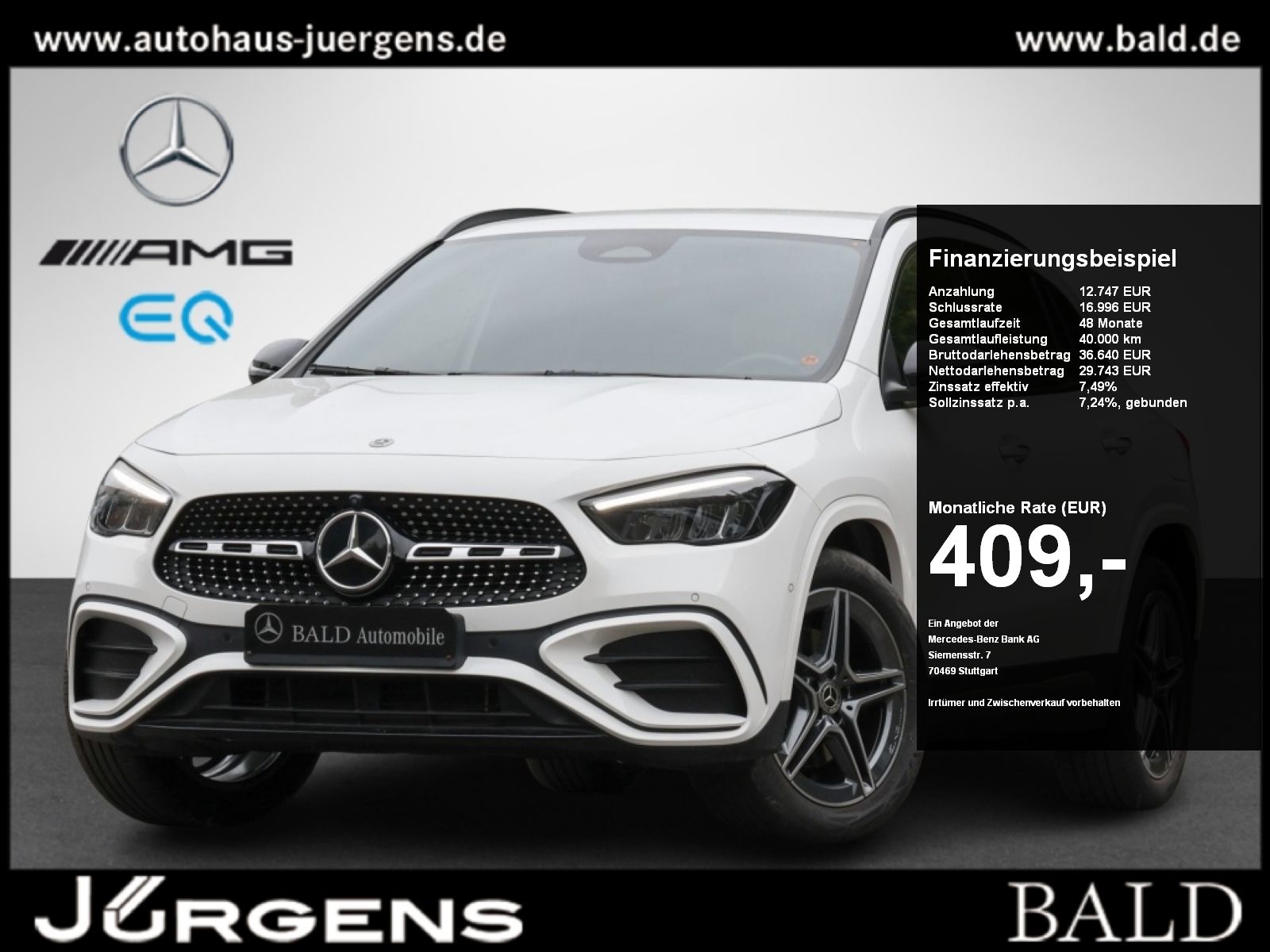 Mercedes-Benz GLA 250 e AMG-Sport AHK Distr 360 Night Ambi 19'
