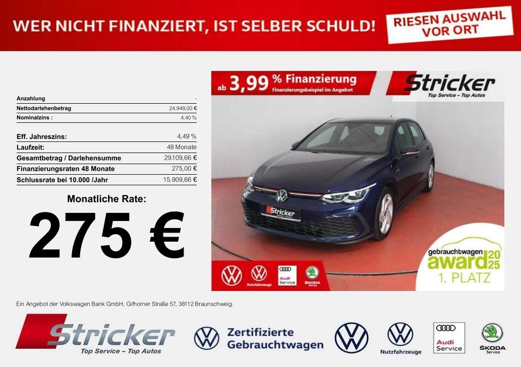 Volkswagen Golf GTI 2.0TSI DSG 275,-ohne Anzahlung Navi AHK